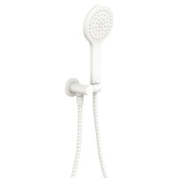 Premium Matte White Hand Shower On Bracket